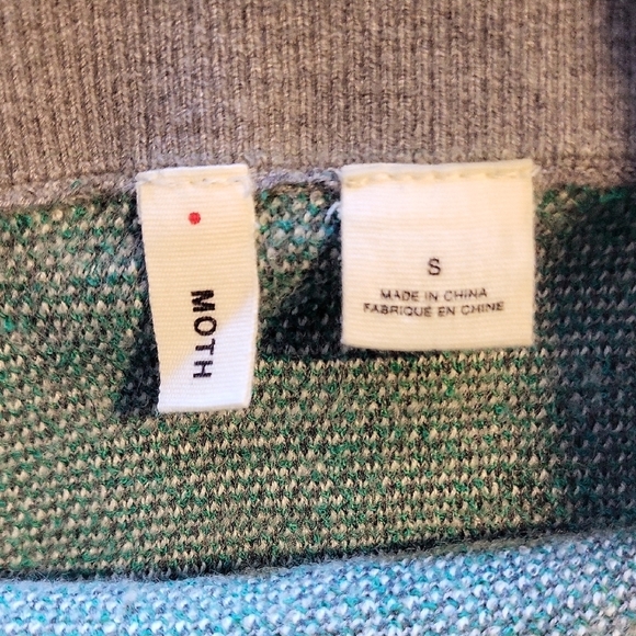 Anthropologie Green and Gray Chevron Pencil Skirt - Picture 3 of 4